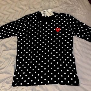 CDG mens long sleeve shirt